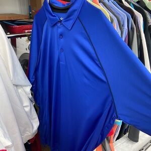 Vibrant Blue Men's Polo Shirt